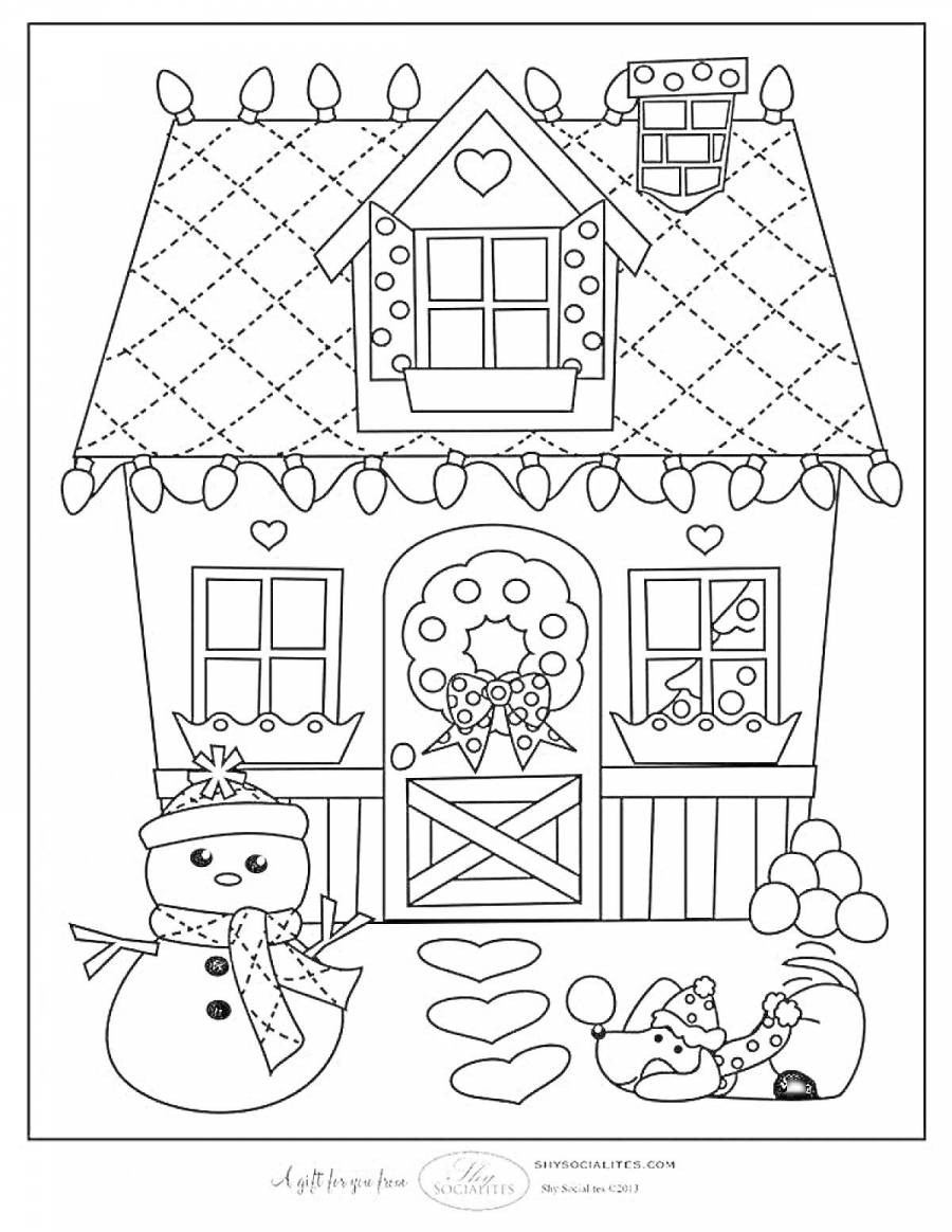 Раскраски кукольный домик: 28 раскрасок - скачать или распечатать бесплатно