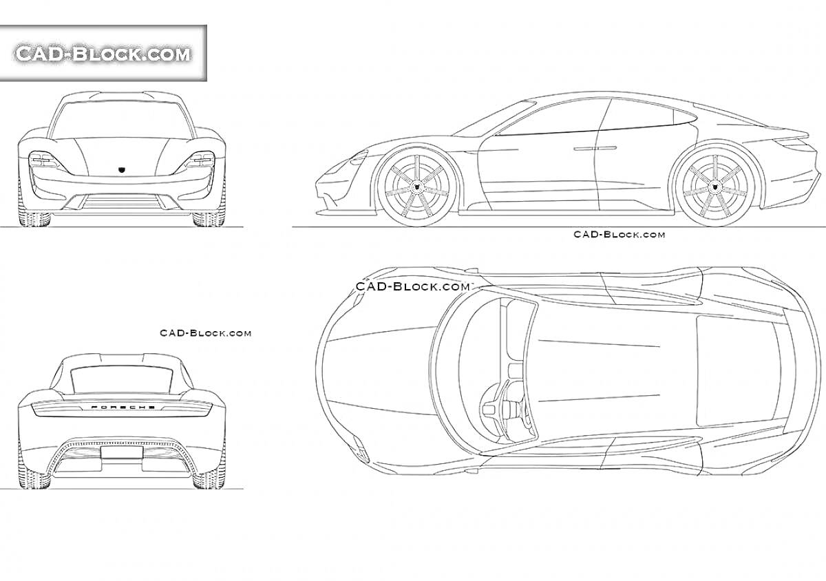 На раскраске изображено: Porsche, Спорткар, Электромобиль