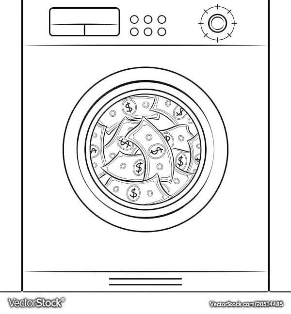 Laundry Machine Drawing
