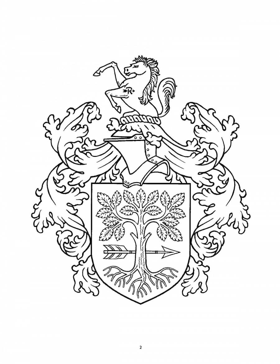 Герб семьи раскраска