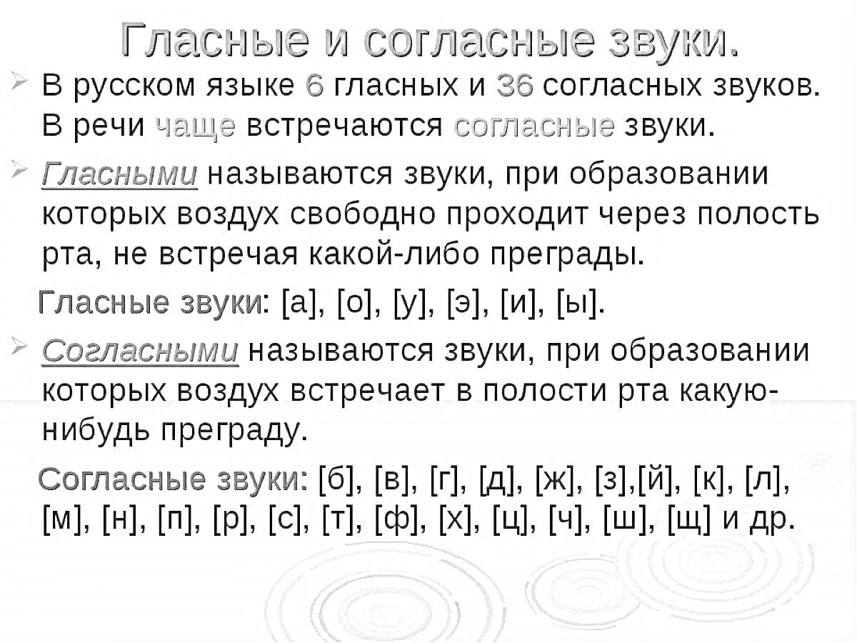 На раскраске изображено: Гласные звуки, Согласные звуки, Русский язык