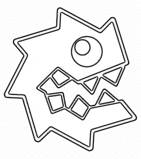 Раскраски geometry dash