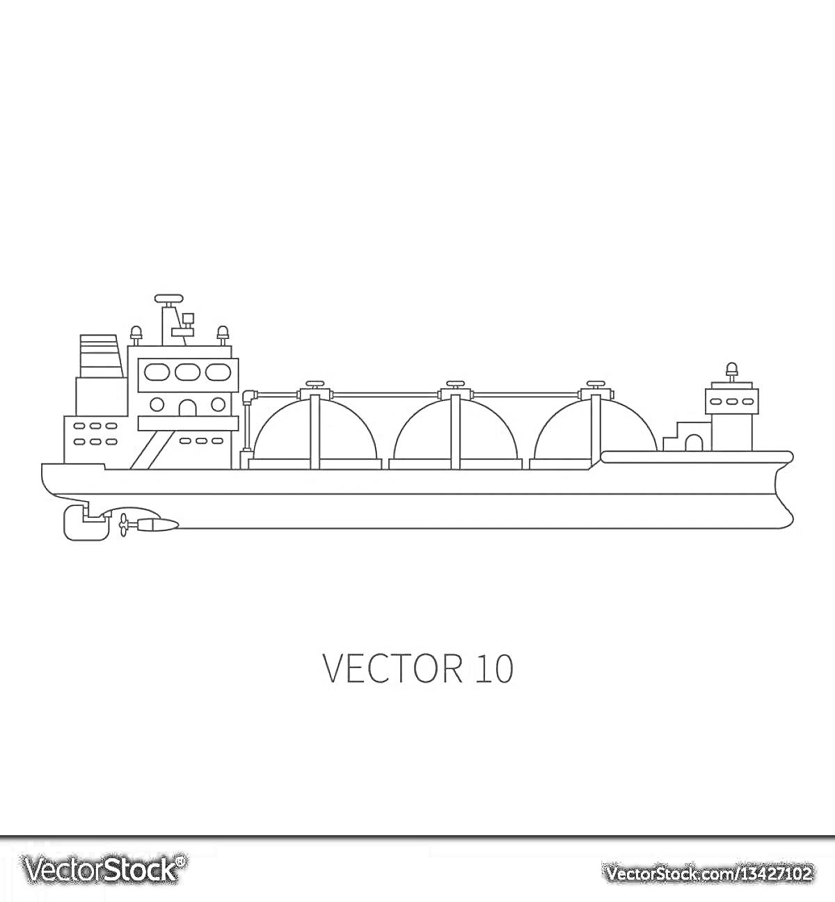 На раскраске изображено: Корабль, Морской транспорт, Трубопровод, Контейнер, Судоходство, Море