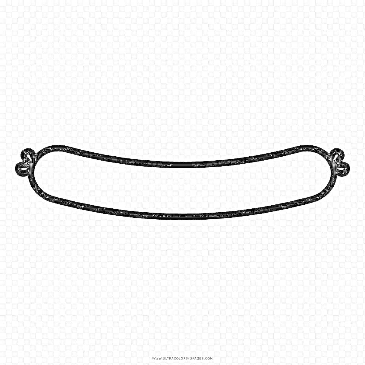 Раскраска раскраска с одной сосиской