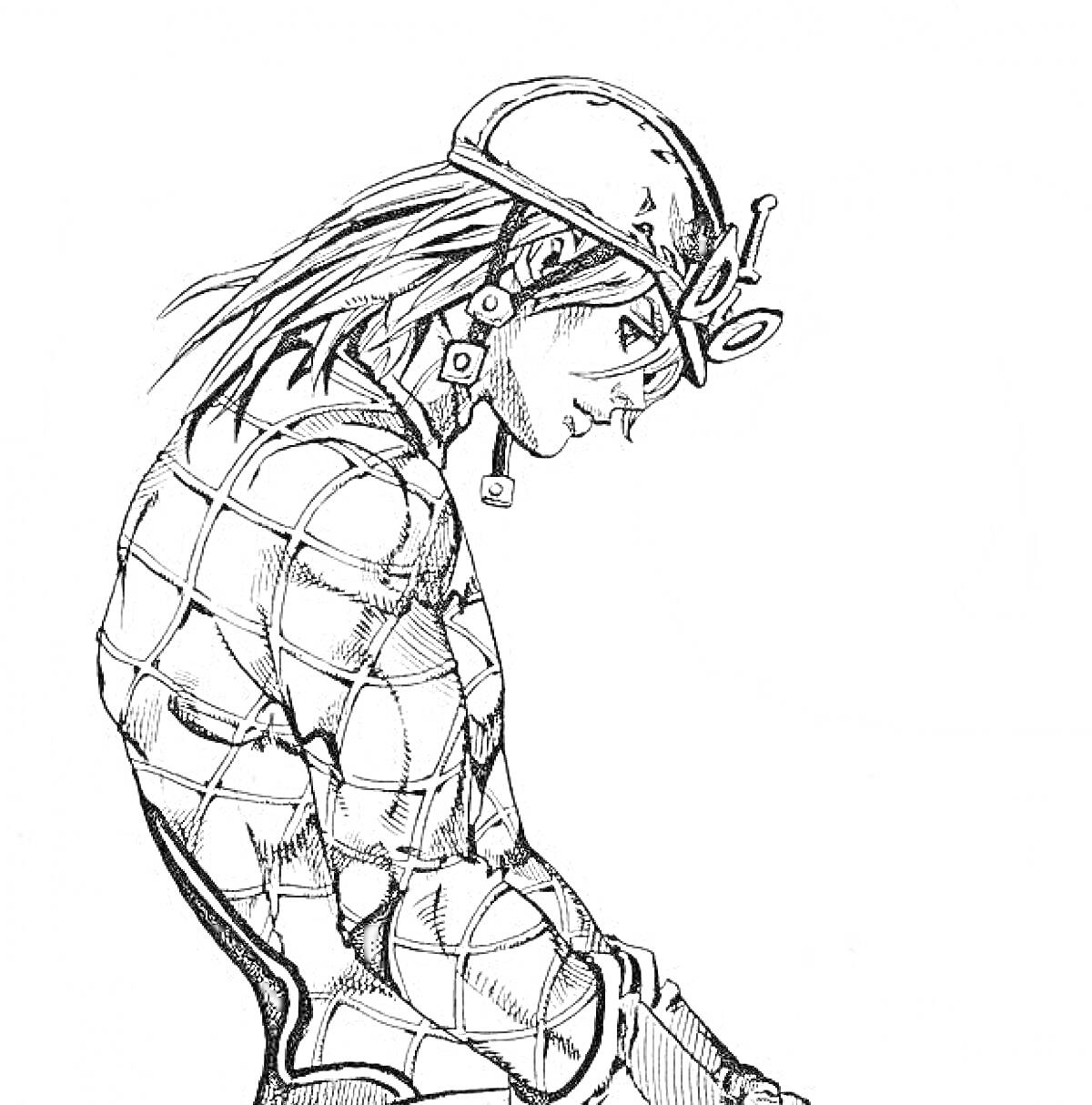 На раскраске изображено: Аниме, Манга, Мужчина, Костюм, Очки