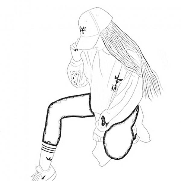 Раскраска крутые фото Coloring Pages Billie Eilish. Download or print for free Billie eilish, Coloring