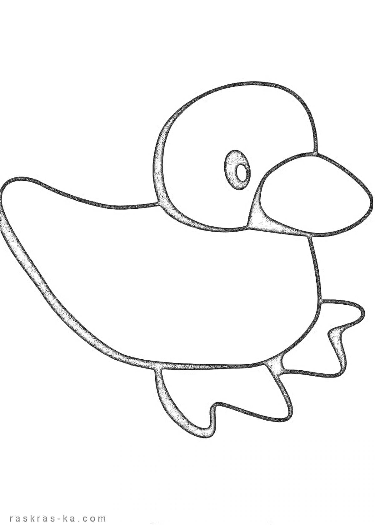 На раскраске изображено: Крылья, Клюв, Утка