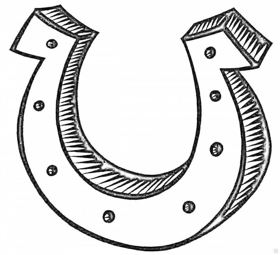 Раскраски подкова: 144 раскраски - скачать или распечатать бесплатно