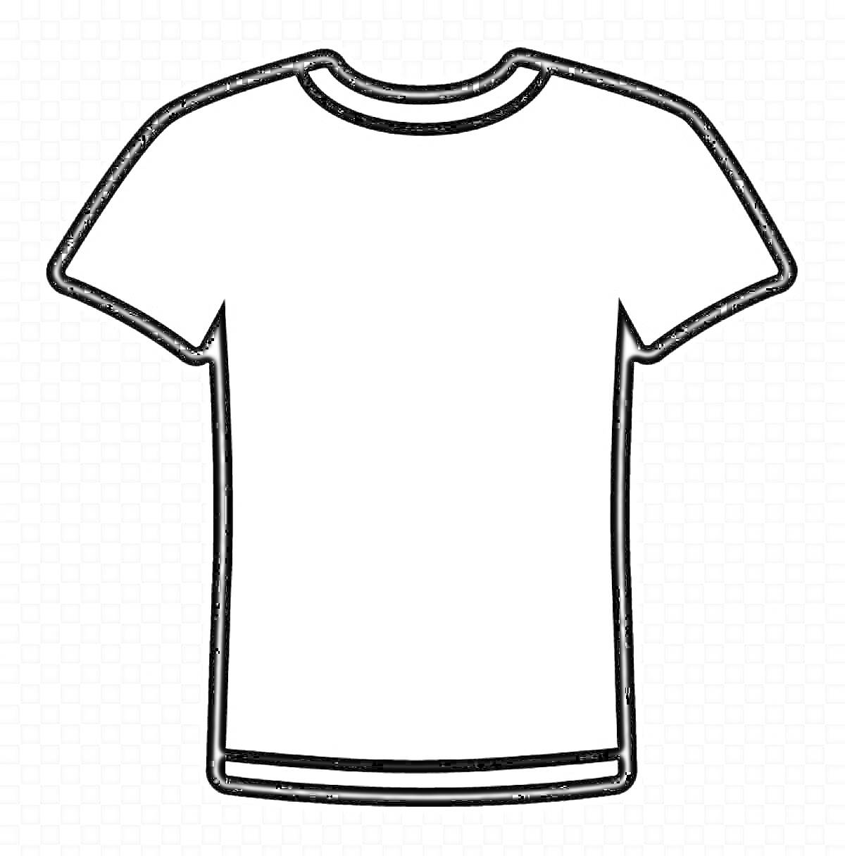 Раскраска раскраска футболка с короткими рукавами