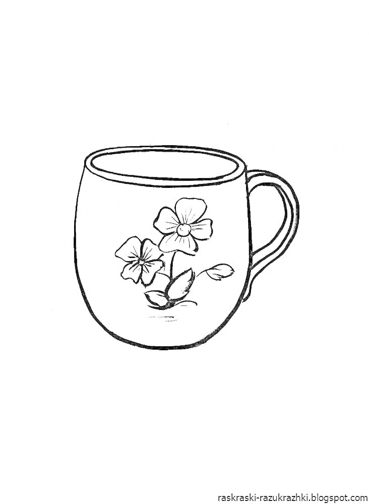 На раскраске изображено: Цветы, Посуда, Чай, Флора, Для детей, Рамки, Чашки