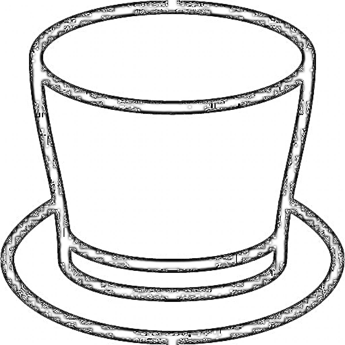 Раскраска Цилиндрическая шляпа