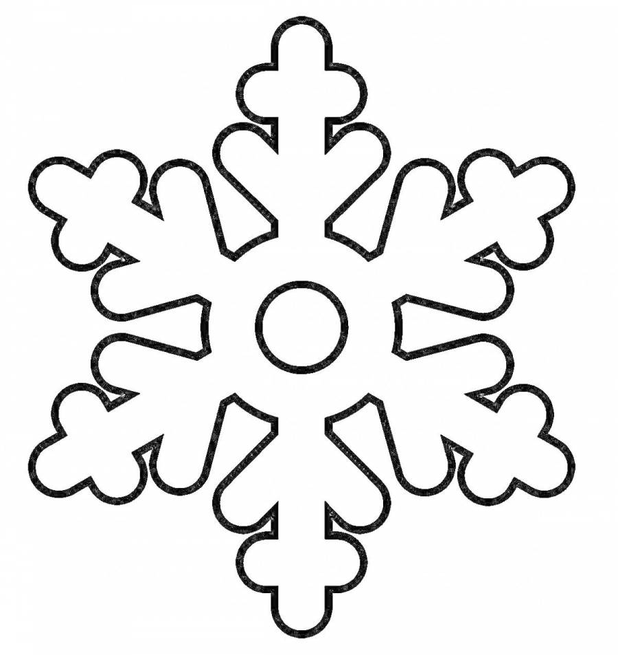 Рисунок снежинки