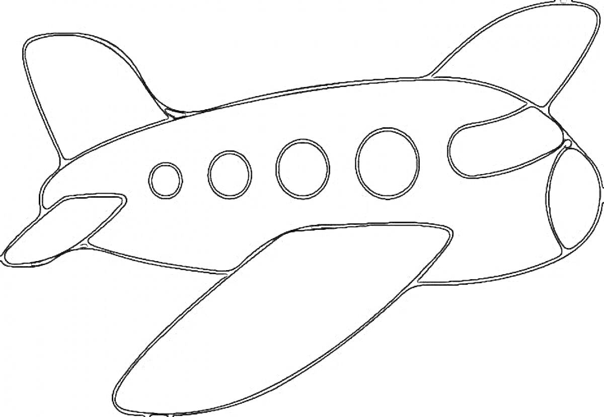 На раскраске изображено: Крылья, Для детей, 7 лет, Транспорт, Летательный аппарат