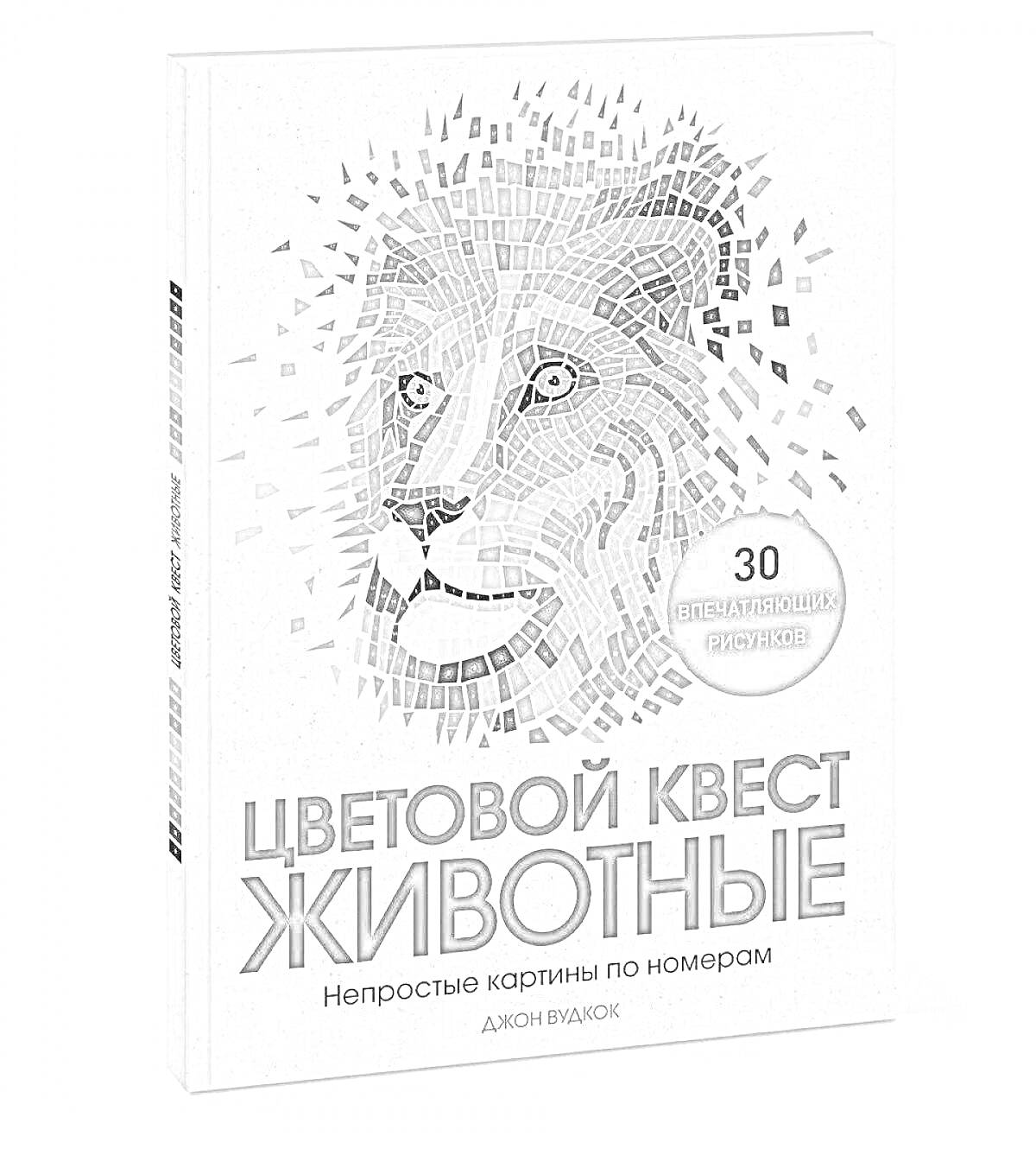 На раскраске изображено: Цветовой квест, Животные, Книга, Мозаика, Лев, Творчество, Искусство