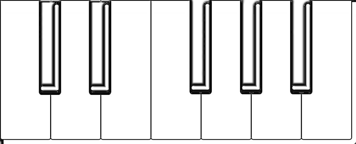На раскраске изображено: Клавиши, Пианино, Черные клавиши, Белые клавиши, Инструмент, Музыка