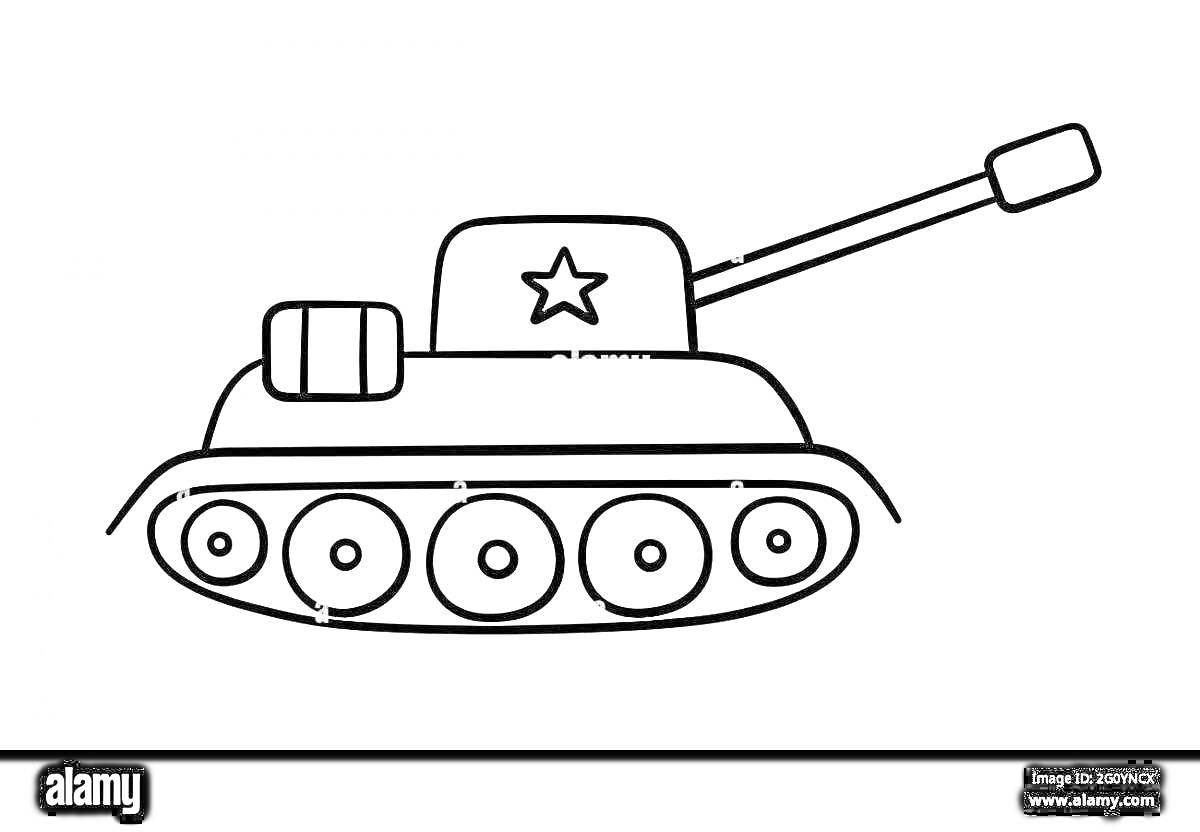 На раскраске изображено: Танк Т-34, Военная техника, Танк, Пушка, Колёса