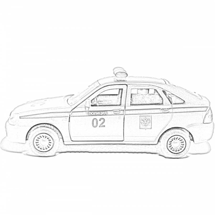 Рисунок полицейской машины