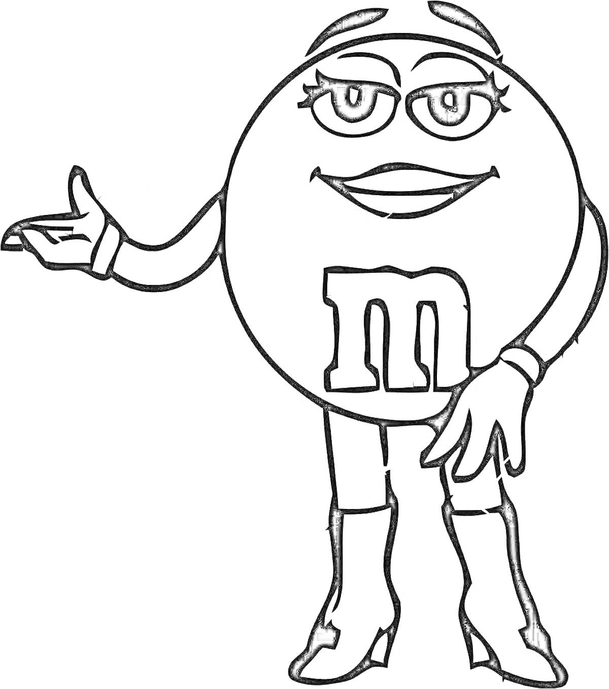 На раскраске изображено: Сапоги, Перчатки