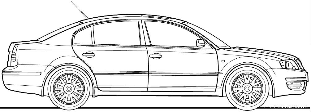 Автомобиль Шкода бокового вида с четырьмя дверями и антеной на крыше
