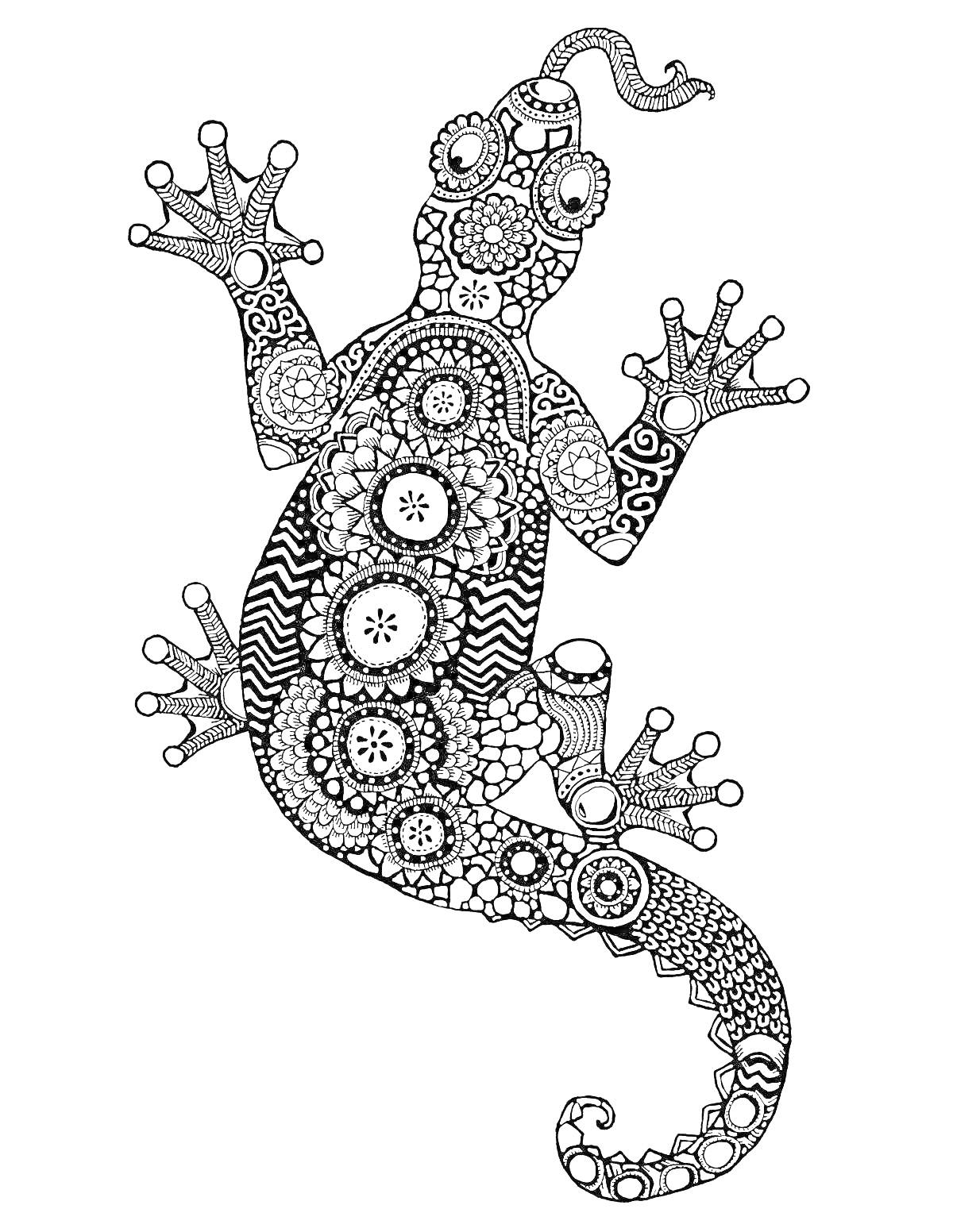 На раскраске изображено: Антистресс, Узоры, Завитки, Круги, Цветы