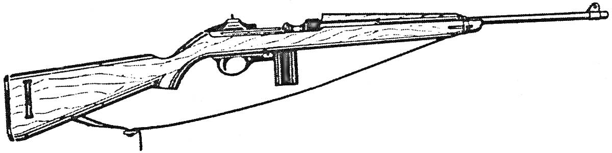 Винтовка Мосина со стволом, прикладом, спусковым крючком, магазином и ремнем для ношения