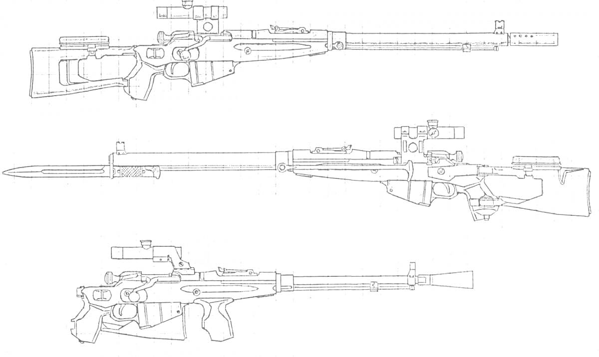 На раскраске изображено: Снайперская винтовка, Оружие, Оптический прицел, Винтовка, Стрельба, Тактика
