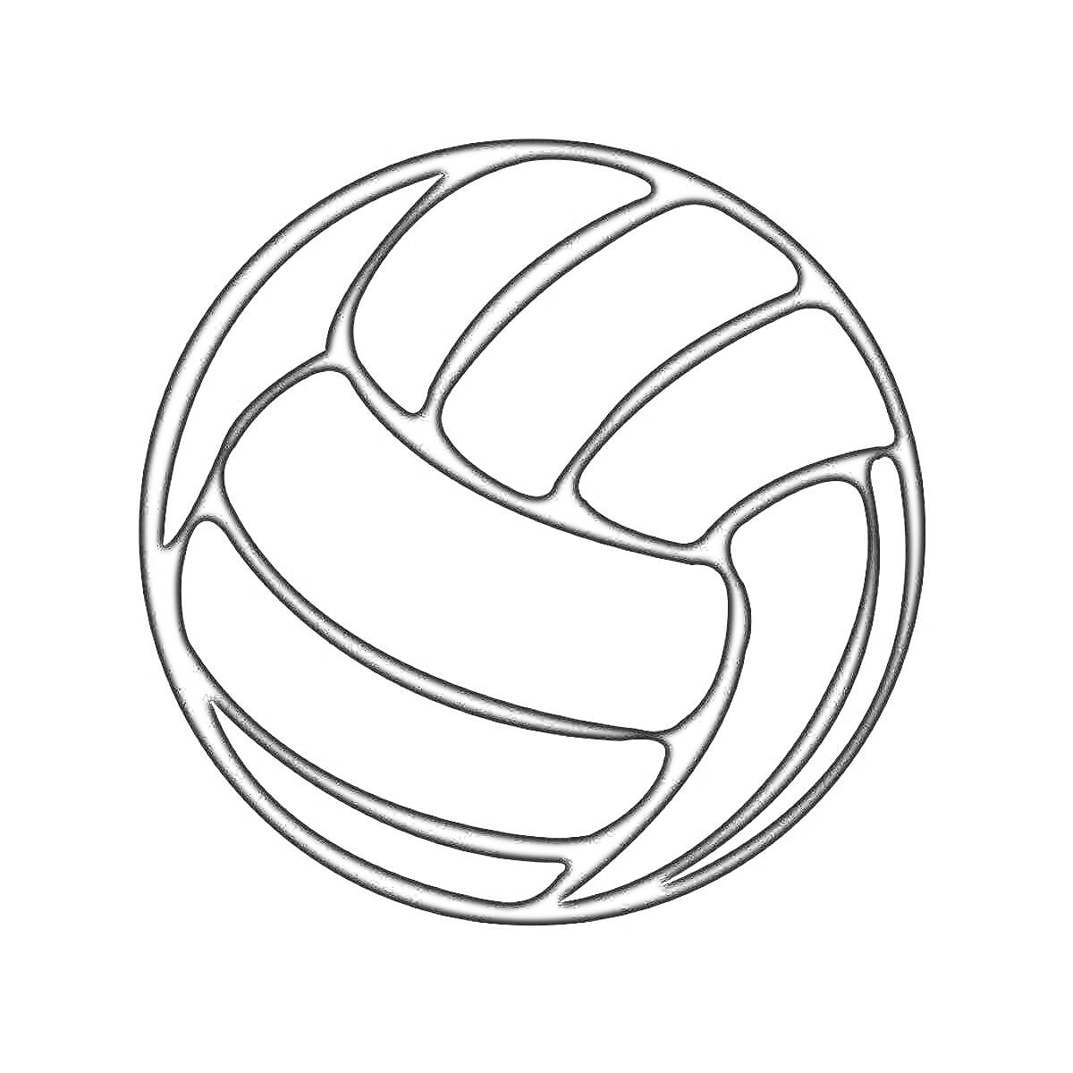 На раскраске изображено: Волейбол, Спорт