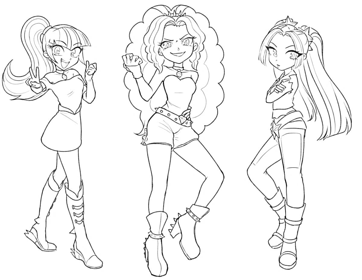 На раскраске изображено: Длинные волосы, Модная одежда, Сапоги, Искусство