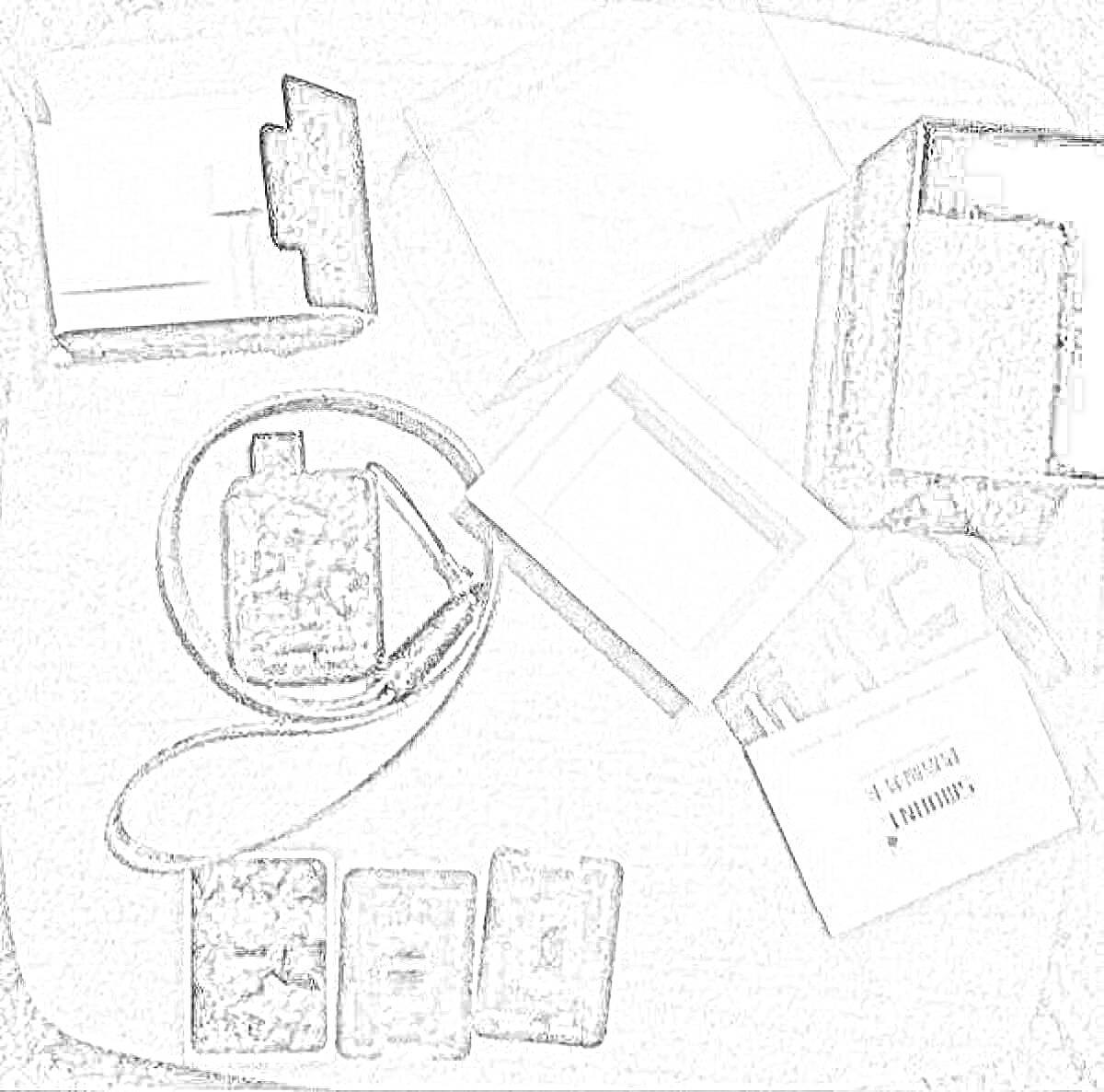 РаскраскаФото мистери бокс с коробкой, карточками, шейным шнурком и документами