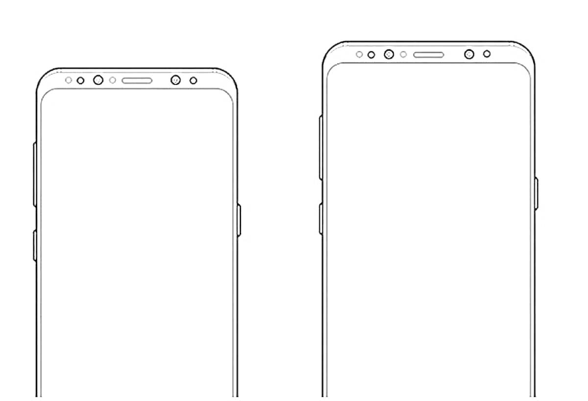 На раскраске изображено: Смартфон, Samsung, Телефон, Передняя панель, Камеры, Датчики, Кнопки, Дисплей