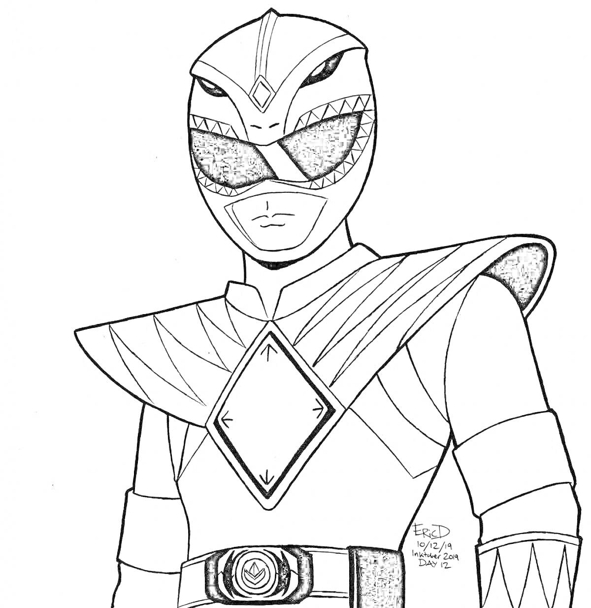 На раскраске изображено: Костюм, Пояс