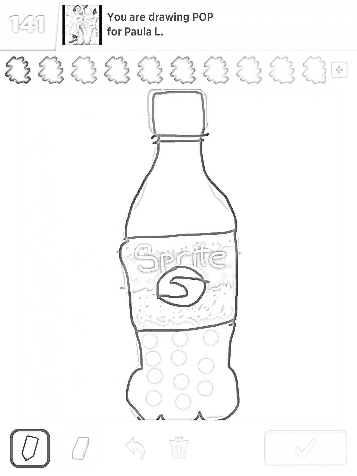 Бутылка Sprite с этикеткой 