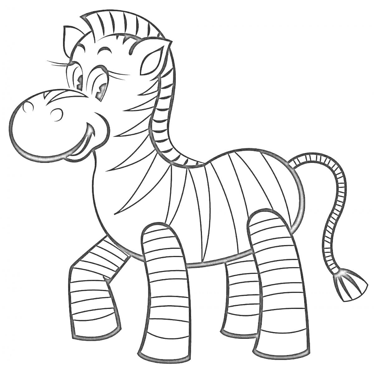 На раскраске изображено: Полосы