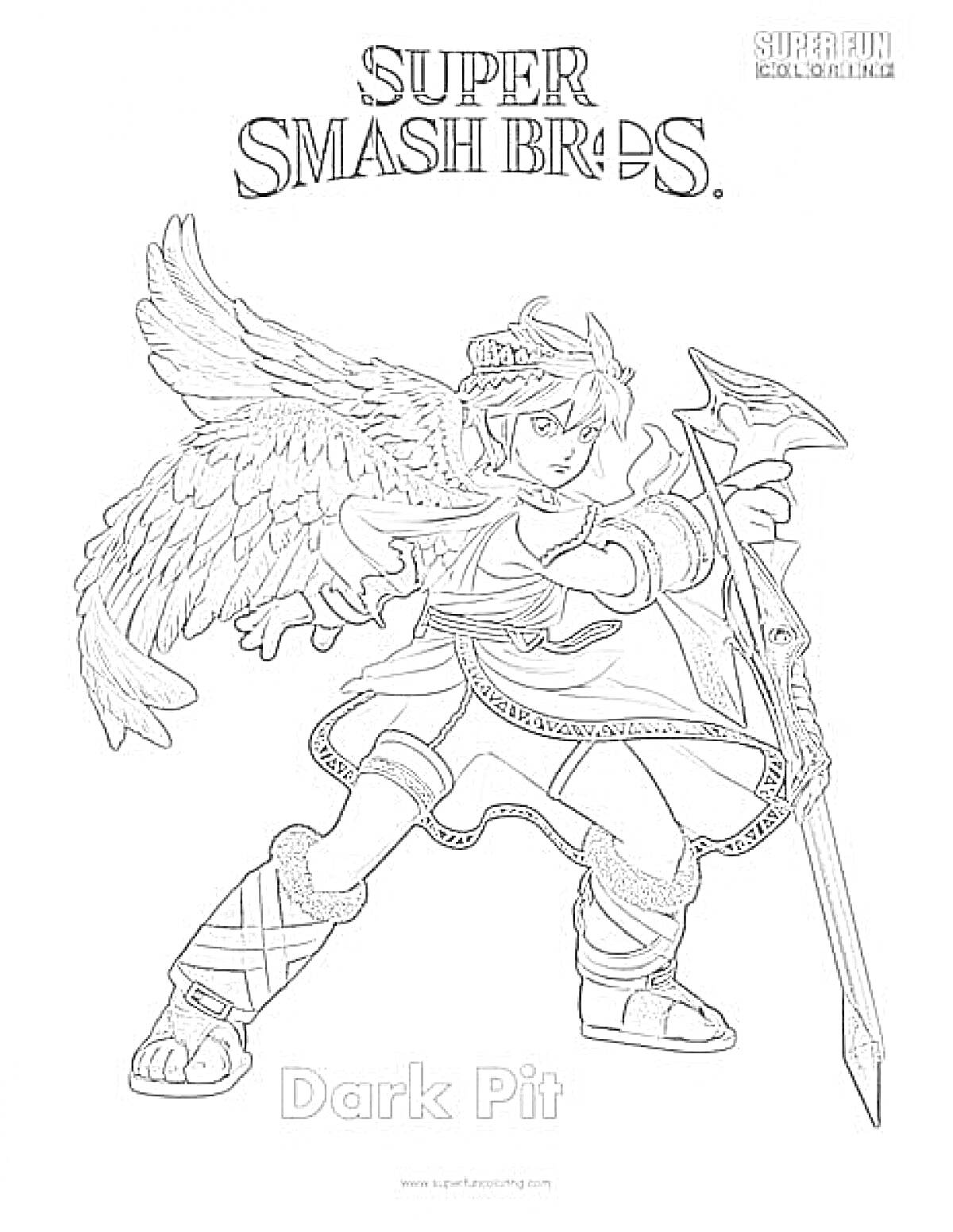 На раскраске изображено: Крылья, Лук, Игра