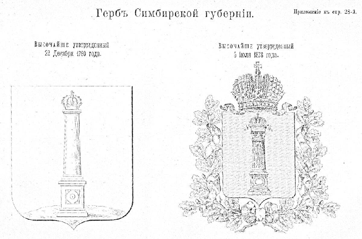 На раскраске изображено: Корона, Орнамент, Исторический герб