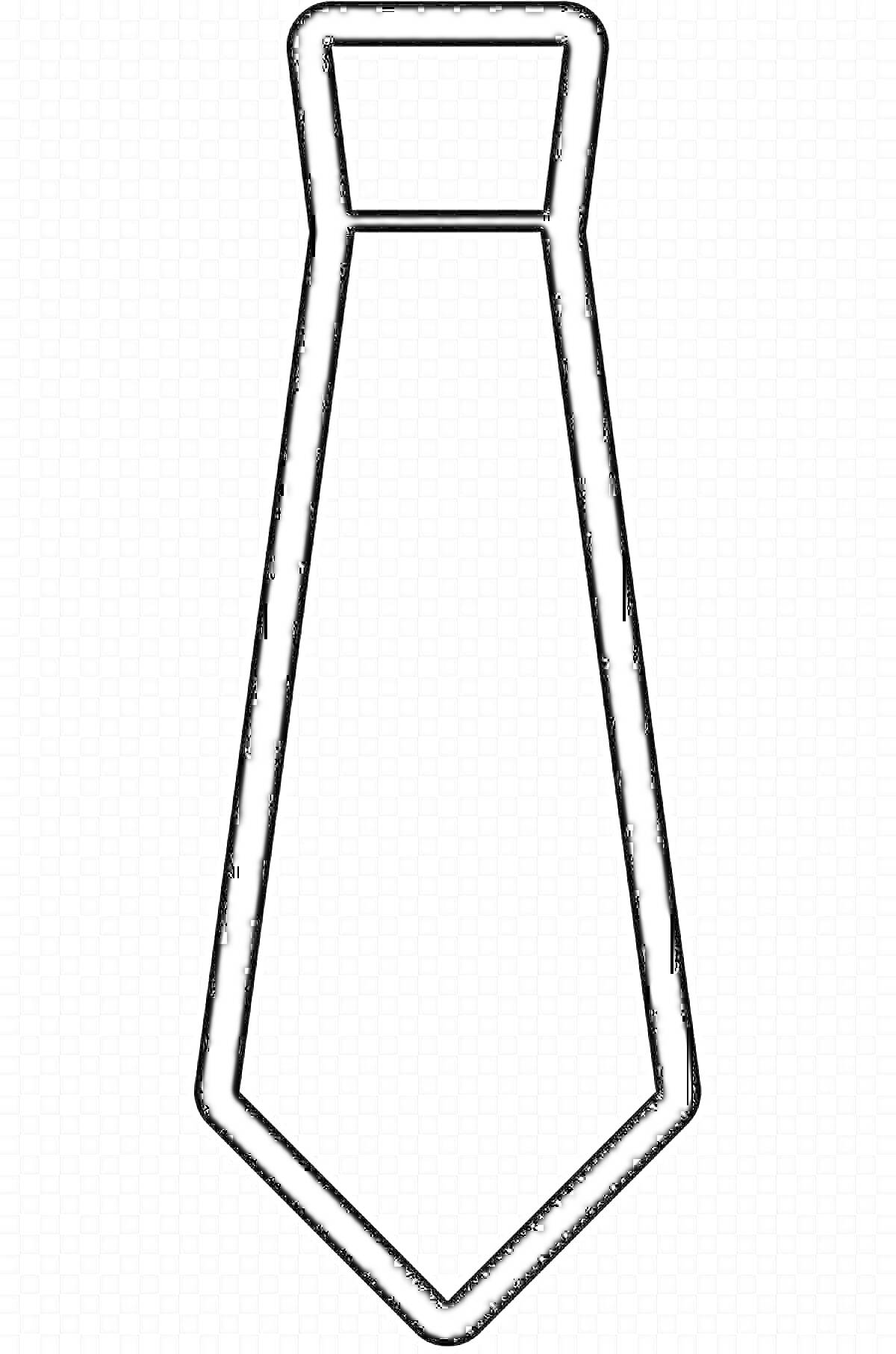 На раскраске изображено: Галстук, 3-4 года
