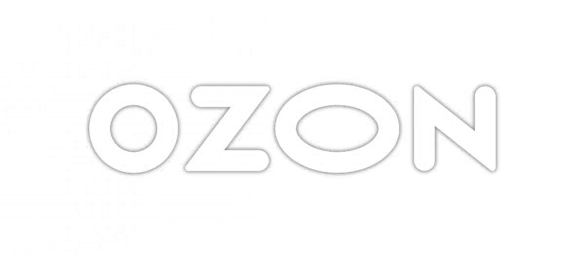Раскраска Логотип OZON на сером фоне
