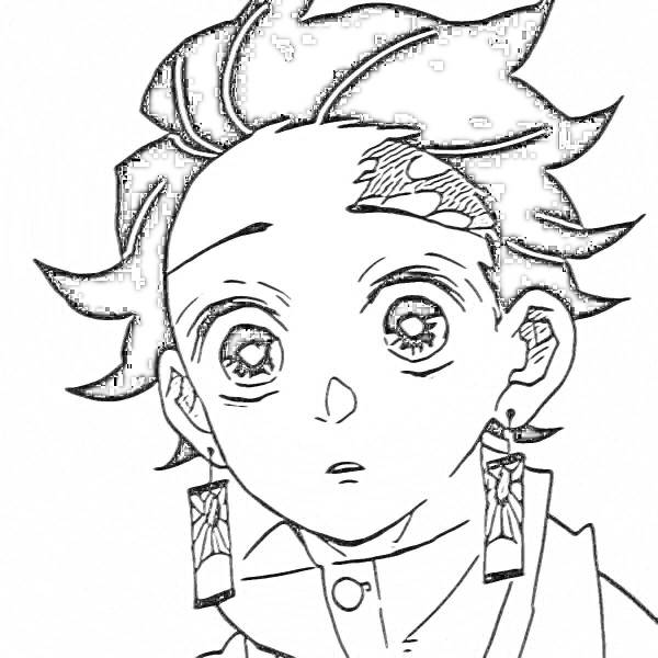 Раскраски Demon Slayer: 15 раскрасок - скачать или распечатать бесплатно