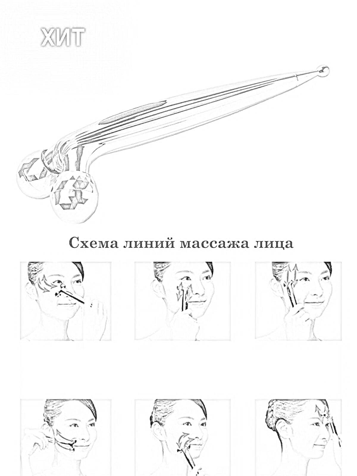 На раскраске изображено: Уход за кожей