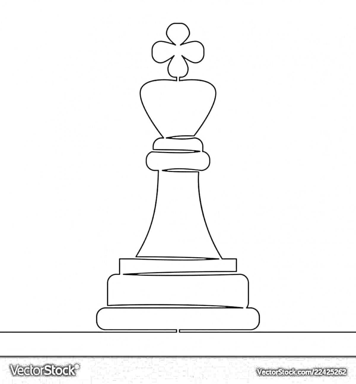 На раскраске изображено: Шахматы, Король, Шахматная фигура, Разукрашка