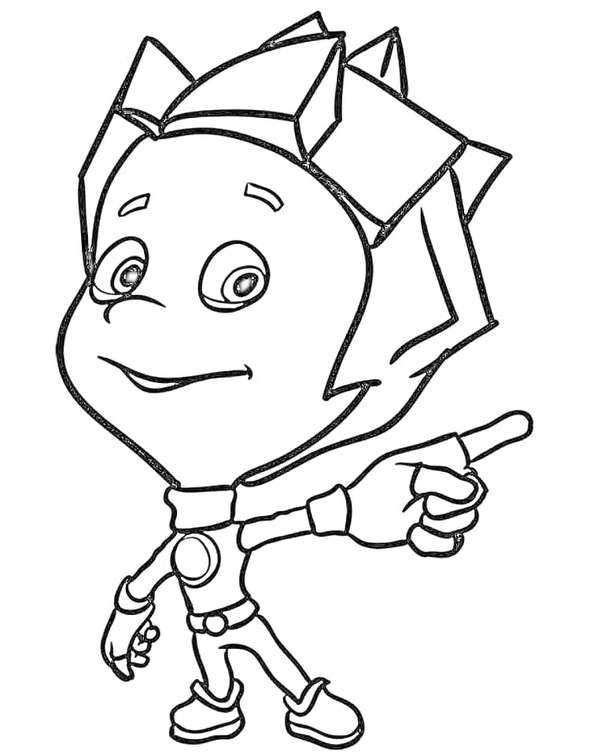 На раскраске изображено: Фиксики, 3 года, 4 года