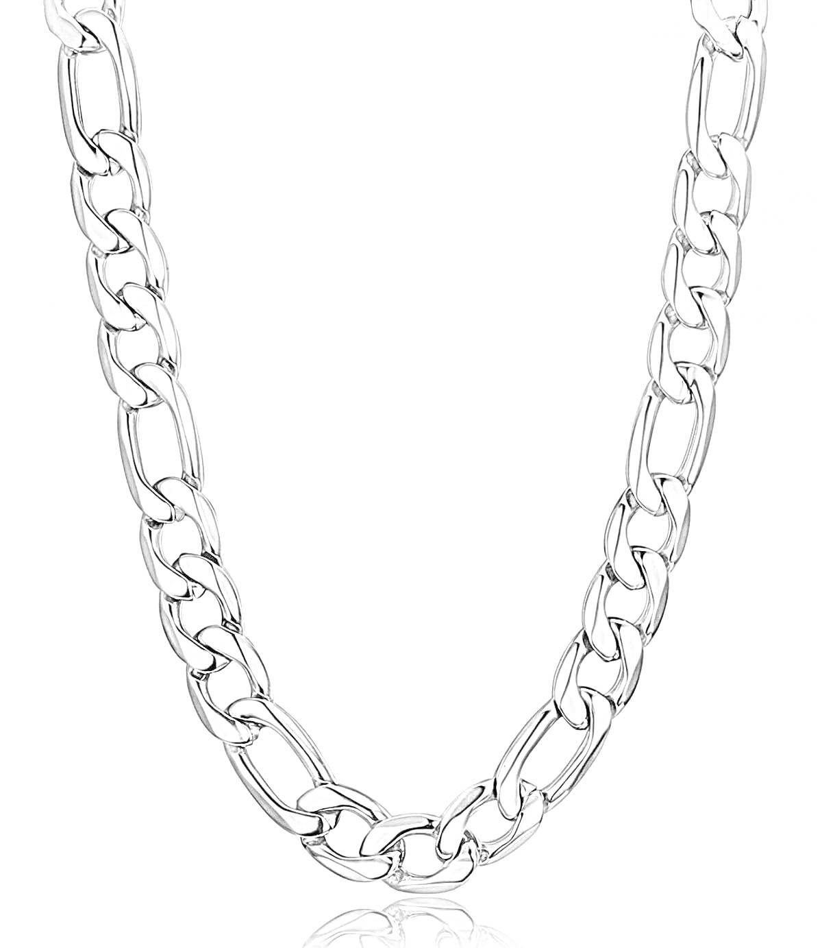 Раскраска Металлическая цепочка с крупными звеньями на белом фоне