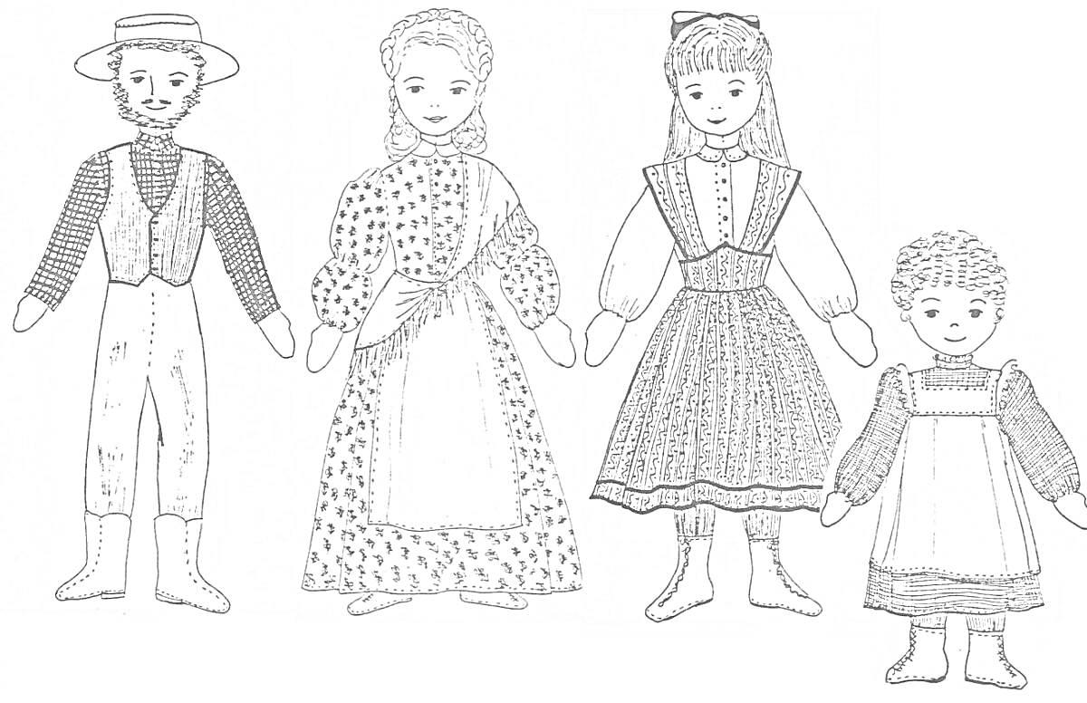 На раскраске изображено: Белорусский костюм, Праздничная одежда, Народная одежда, Этнический стиль