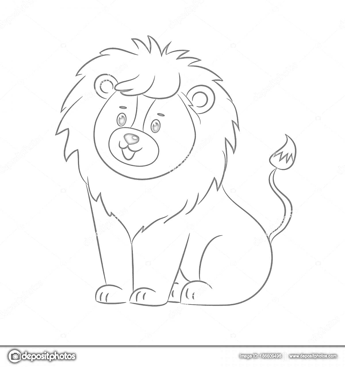 На раскраске изображено: 3-4 года, Грива, Хвост