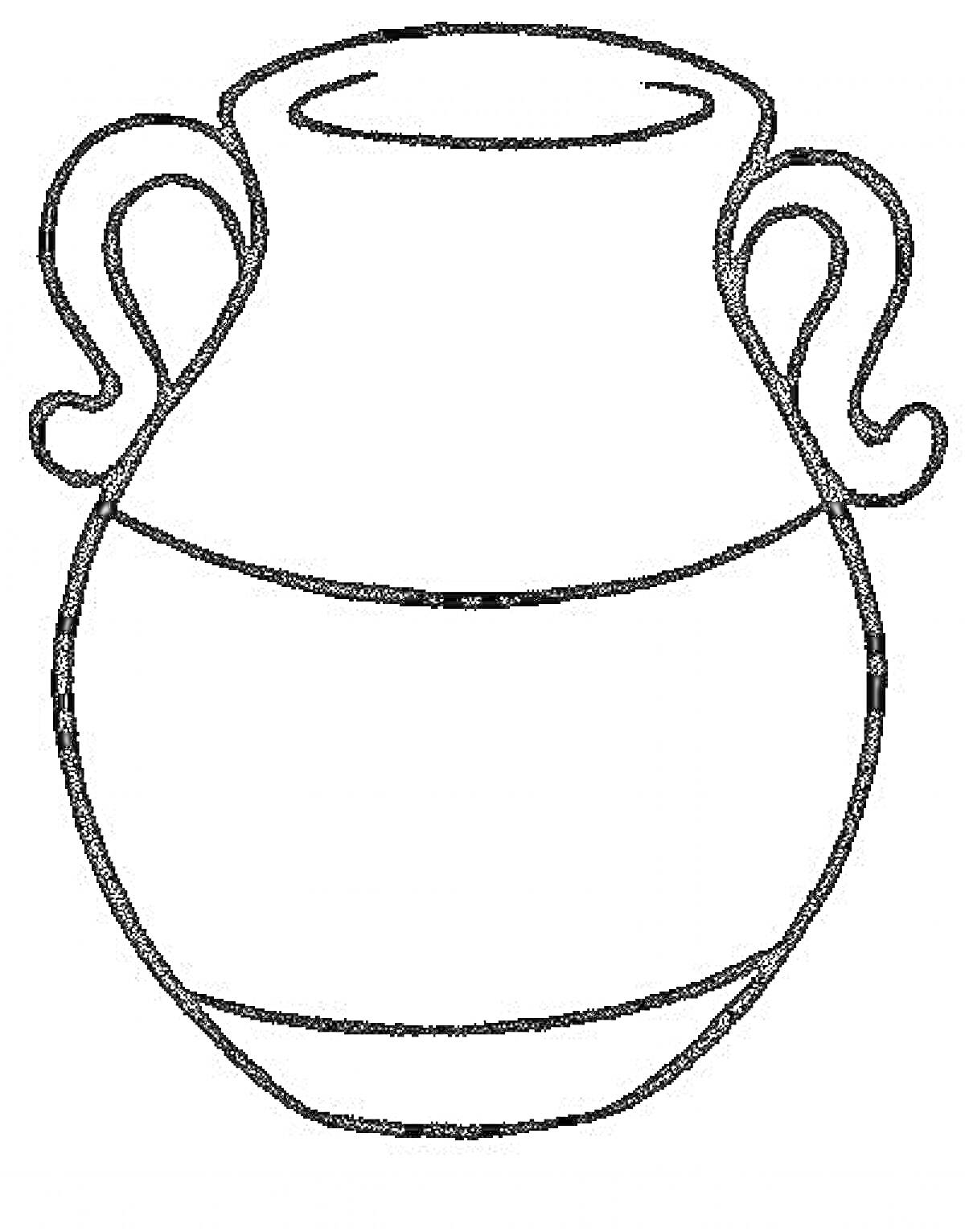 Раскраска Кувшин с ручками