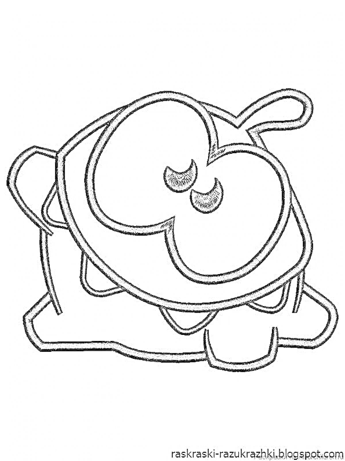 Раскраска Симпатичный персонаж из игры 