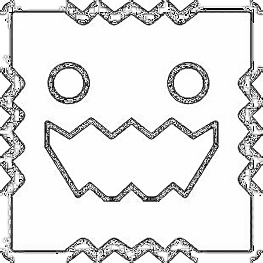 Раскраски geometry dash