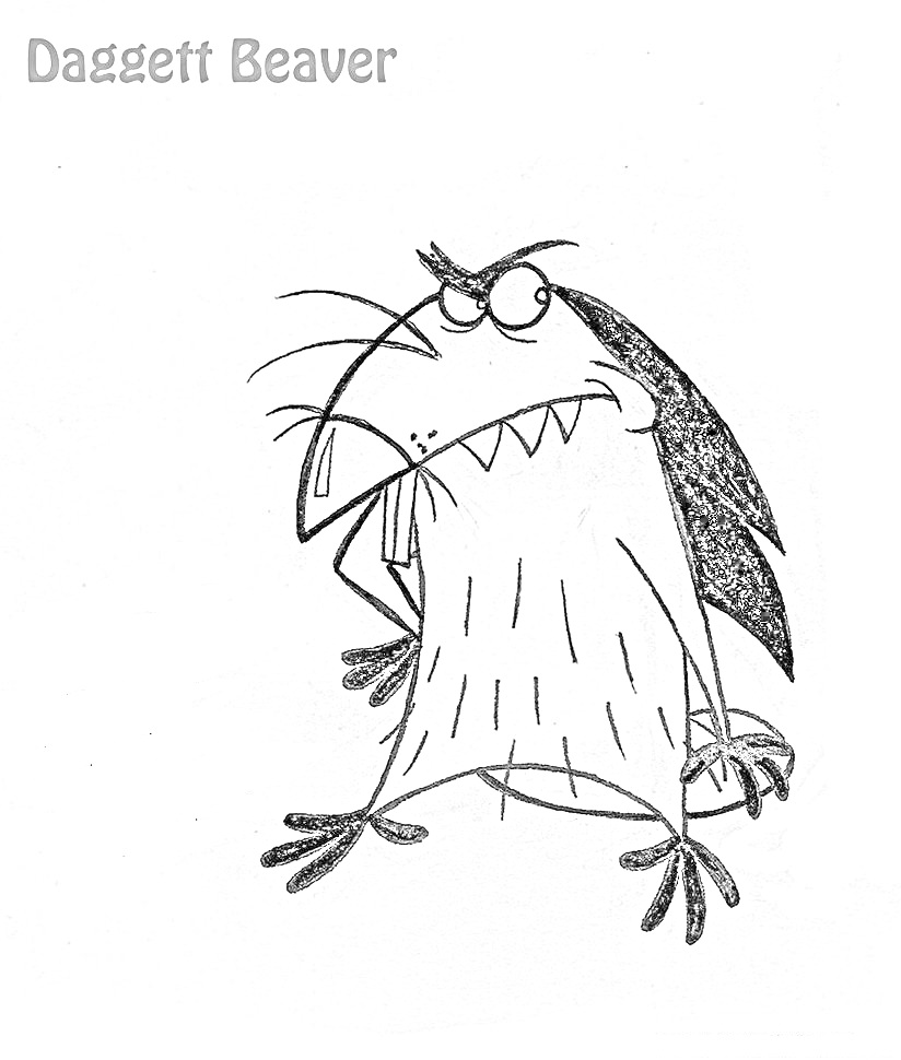 Daggett Beaver с нахмуренными бровями и скрещенными руками