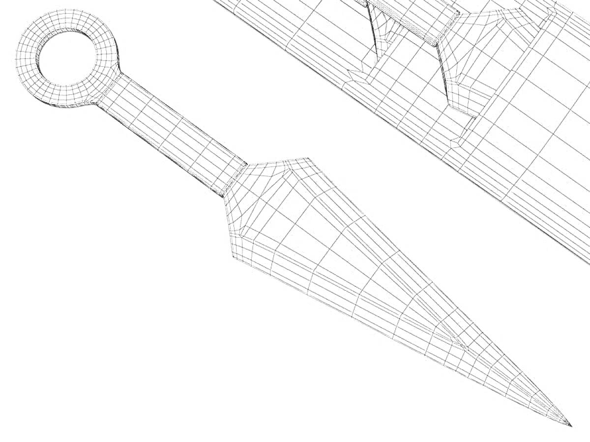 На раскраске изображено: Кунай, Оружие, Нож, Ножны, Стендофф 2