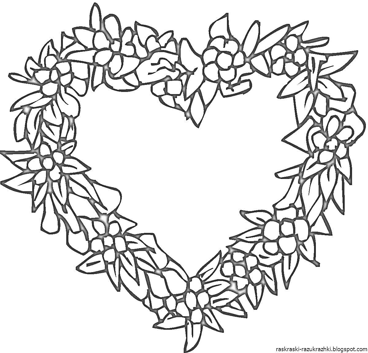 На раскраске изображено: Цветы